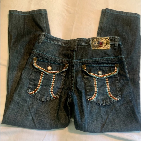 Kanji Men’s Embroidered Jeans - Picture 5 of 7